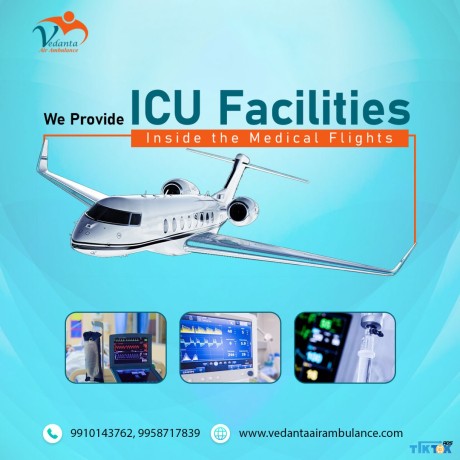 utilize-vedanta-air-ambulance-from-varanasi-with-splendid-medical-setup-big-0