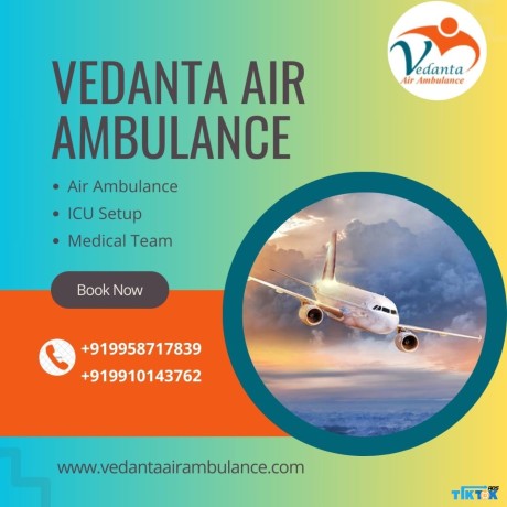 select-vedanta-air-ambulance-from-ranchi-with-reliable-curative-amenities-big-0