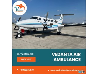 Vedanta Air Ambulance from Varanasi with Effective Medical Features