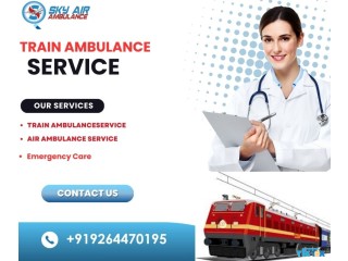 Sky Train Ambulance Service in Delhi Books Trains that Never Run Late