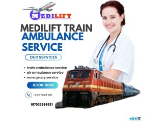 Medilift Train Ambulance Service in Kolkata can complete any Transfer Easily