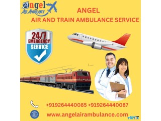 Use Ventilator Facilities Angel Air and Train Ambulance Service in Bagdogra for Treatment