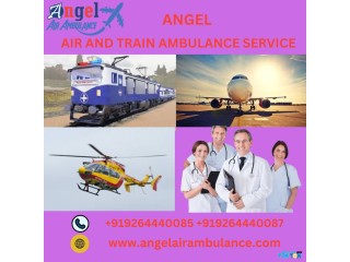 Get Angel Air and Train Ambulance Service in Guwahati for Shifting Patients