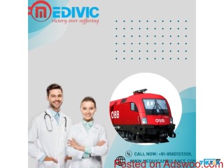 Use Medivic Aviation Train Ambulance Service in Varanasi