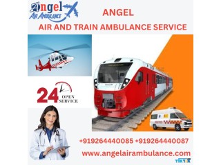 Get Angel Air and Train Ambulance Service in Gorakhpur with Advanced Medical Amenities