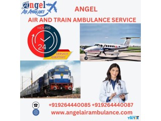 Gain Angel Air and Train Ambulance Service in Jamshedpur with the Best Transportation Support