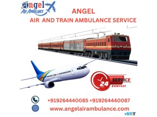 Gain Angel Air and Train Ambulance Service in Nagpur with Ventilator Setup