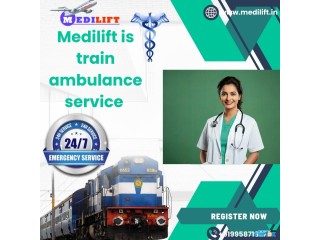 Get Top Ventilator Setup for Transfer with Medilift Train Ambulance in Lucknow