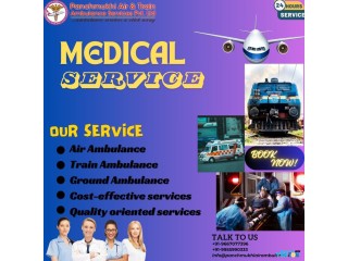 Get Benefit of Panchmukhi Train Ambulance Service in Ranchi with best medical team.