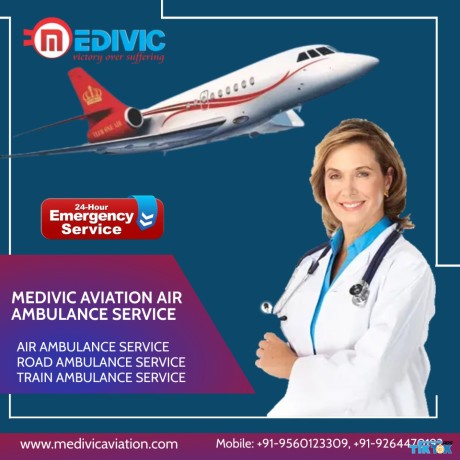 medivic-air-ambulance-service-in-bhubaneswar-with-enhanced-medical-amenities-big-0