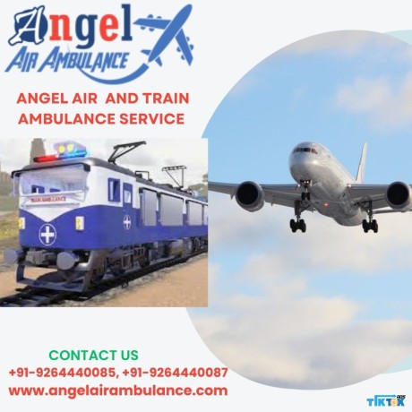 get-angel-air-and-train-ambulance-service-in-delhi-with-high-tech-and-modern-medical-equipment-big-0