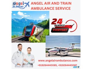 Use Angel Air and Train Ambulance Service in Guwahati with Advanced Medical Amenities