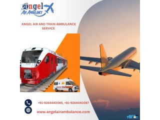 Hire Angel Air and Train Ambulance Service in Guwahati with Trained Medical Team