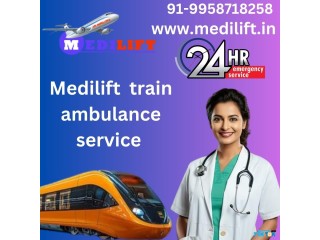 Medilift Train Ambulance in Raipur - Best in Emergency Long Distance Shifting