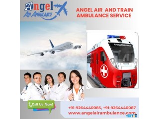 Hire Angel Air and Train Ambulance Service in Raipur for Advanced Medical Assistance Facilities