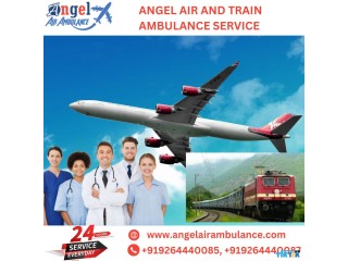 Get Angel Air and Train Ambulance Service in Raipur with 24 Hour Comfort Transportation Facilities