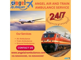 Gain Angel Air and Train Ambulance Service in Varanasi with All Medical Amenity