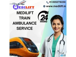 Make an inquiry at Medilift Train Ambulance Service in Raipur for adequate transit