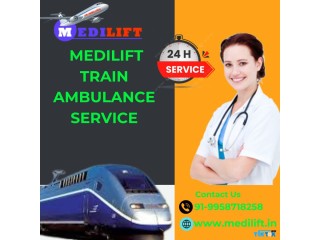 Medilift Train Ambulance Service in Dibrugarh offers rescue on a daily basis