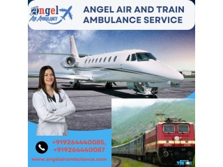 Angel Air and Train Ambulance Service in Jamshedpur Transferring Patients Without Any Discomfort