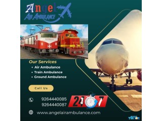 Get Angel Air and Train Ambulance Service in Bagdogra with Superlative Transport Facilities