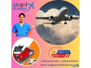 Angel Air and Train Ambulance Service in Raigarh Offers Cardiac Monitor