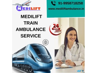 Medilift Train Ambulance Service in Guwahati gives the finest ventilator treatment