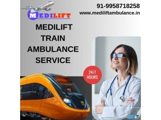 Take benefit of the Medilift Train Ambulance Service in Kolkata with Medical Tools