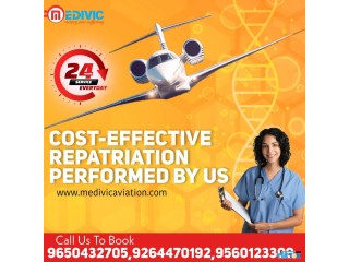 Phenomenal ICU Air Ambulance Service in Guwahati by Medivic with Authentic Medical Setup