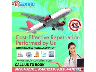 Incomparable Air Ambulance Service in Delhi by Medivic with All Suitable Medical Outfits