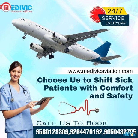take-unparalleled-and-quick-air-ambulance-service-in-varanasi-with-best-icu-and-aids-by-medivic-big-0