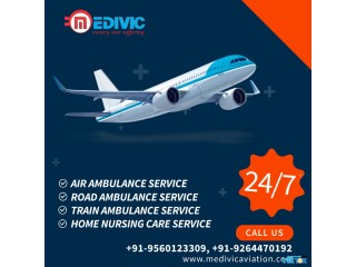 Get ICU-Specific Air Ambulance Service in Raipur by Medivic for Punctual Shifting