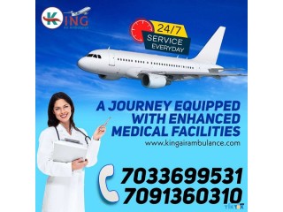 Hire Superb King Air Ambulance Service in Kolkata with Medical Tool