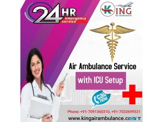 Get World Best Air Ambulance Service in Dibrugarh with ICU Support