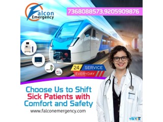 Get Falcon Train Ambulance Service in Ranchi with Expert Doctor at Low Budget