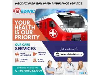 Take Medivic Train Ambulance Service in Guwahati with EMS System