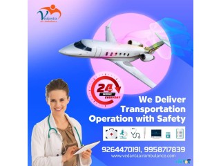 Vedanta Air Ambulance Service in Bhubaneswar with the Best Medical Doctor Facilities