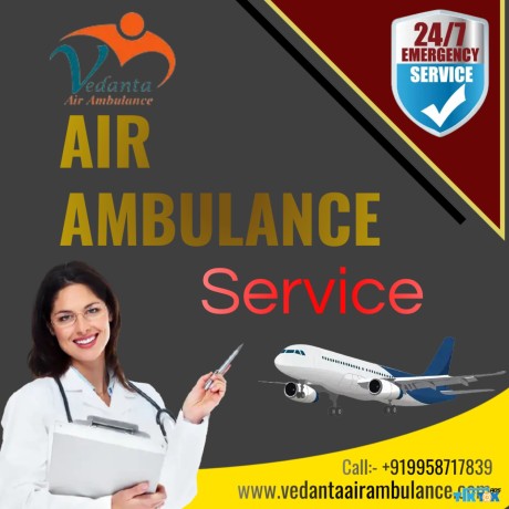 reliable-vedanta-air-ambulance-service-in-jamshedpur-with-all-medical-support-big-0