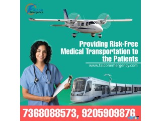 Falcon Emergency Train Ambulance in Guwahati is providing the Experience of a Hospital Bed