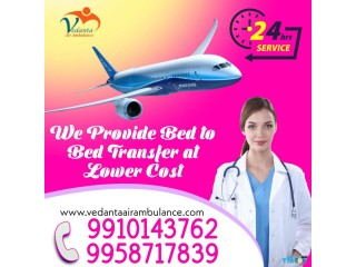 Reliable and Very Secure Vedanta Air Ambulance Service in Bokaro with all Medical Solutions