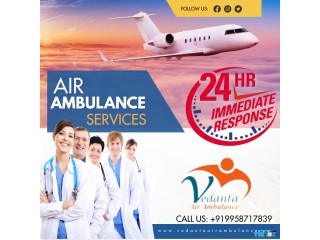 Vedanta Air Ambulance Service in Coimbatore with All Advanced Life-Supporting Systems
