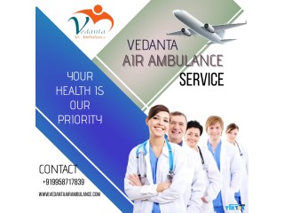Vedanta Air Ambulance in Service Kanpur with Round-a-Clock Online Tech Support