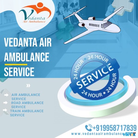 vedanta-air-ambulance-services-in-lucknow-with-life-stocking-equipment-big-0
